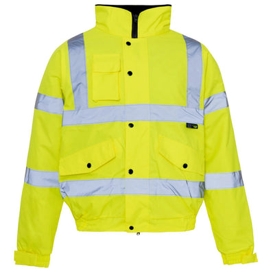 Supertouch Hi Vis Yellow Standard Storm Bomber Jacket (Large)