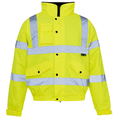 Supertouch Hi Vis Yellow Standard Storm Bomber Jacket (Small)